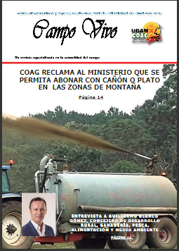 PUBLICADO EL ÚLTIMO NÚMERO DE LA REVISTA “CAMPO VIVO”, EDITADA POR UGAM-COAG