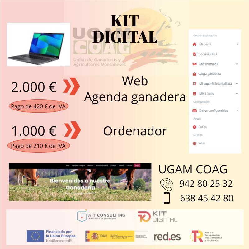 Kit Digital Agenda Ganadera Ugam Coag